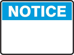 Notice Sign