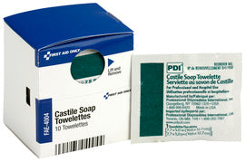 Acme-United Corporation 3" X 5 Yard SmartCompliance Castile Soap Wipes 10 Per Box