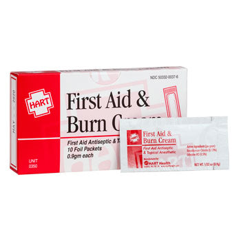 First Aid Burn Cream unit, 10 box