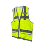 Cor-Brite Class 2 Heavy Duty Surveyor's Vest, Lime, VS296