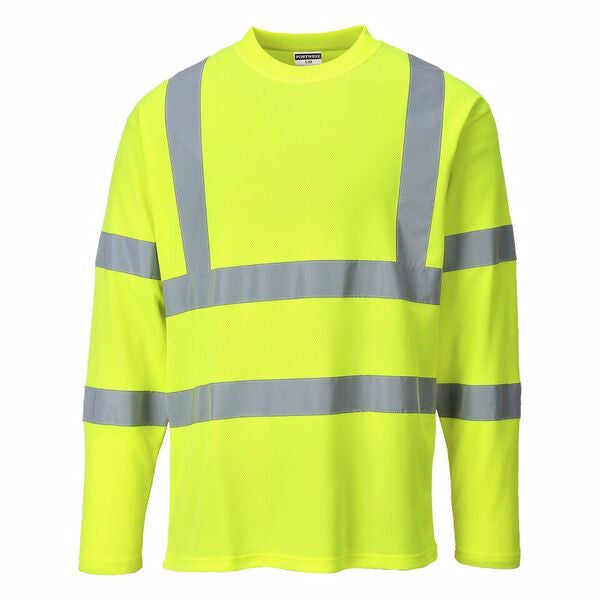 Portwest Class 3 Long Sleeve Cotton Hi-Vis Shirt, S278