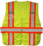 Cordova Class II Expandable Vest, Lime Mesh