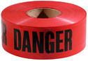 Danger Tape, Red, 2 Mil.  3'' x 1000'