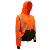 Cordova Class 3 Hooded Sweatshirt, Orange, with Zip
