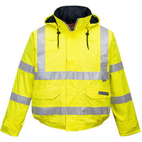 Bizflame Rain Hi-Vis Antistatic FR Bomber Jacket Yellow US773