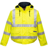 Bizflame Rain Hi-Vis Antistatic FR Bomber Jacket Yellow US773