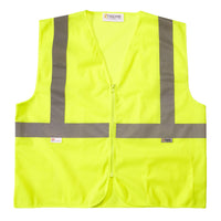 Xtreme Visibility Class 2 Vest Mesh Lime With Zipper Closure