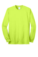 Port&Co Long Sleeve TEE PC55LS Safety Green