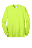 Port&Co Long Sleeve TEE PC55LS Safety Green