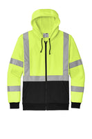 CornerStone® ANSI 107 Class 3 Heavy-Duty Fleece Full-Zip Hoodie Safety Yellow