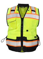 Yellow Class 2 Vest Sustainable Heavy Duty Surveyor