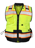 Yellow Class 2 Vest Sustainable Heavy Duty Surveyor