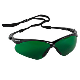 Nemesis Safety Glasses Green/Shade 3.0 IR Hard Coat Lens Black Frame