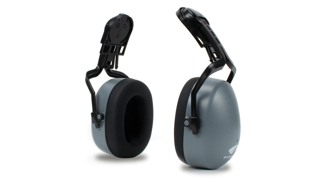 Pyramex Gray Cap Mounted Ear Muff NRR 22