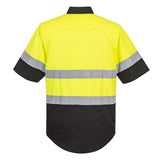 PW HIVIS Button Shirt Short Sleeve