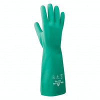 SHOWA Green 22 mil Nitrile Chemical Resistant Gloves DOZEN