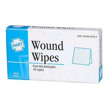 Wound Wipes, cut cleaners 10bx