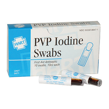 PVP Iodine Swabs, 10 box