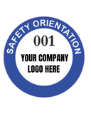 2" Safety Orientation Adhesive Decal  CUSTOM