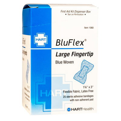 Blue Finger Tip Bandage, Large, 25 box