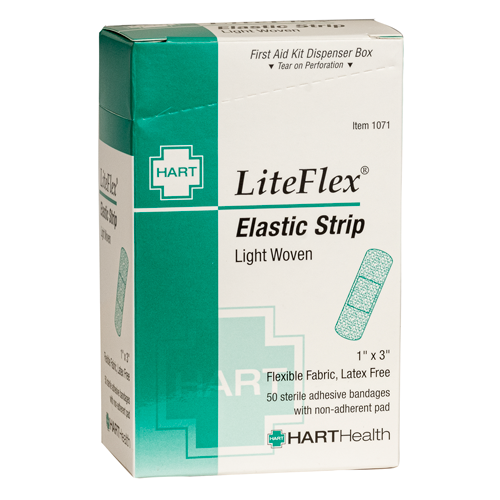 LiteFlex Elastic Strips 1" x 3", 50 Bx