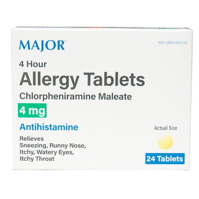 Allergy Tablet, Major, antihistamine, HH, 24 per box