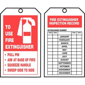 Fire Inspection Tags Card Stock