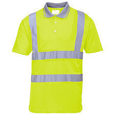 Portwest Class 2 Polo, Lime, Short Sleeve, Yellow