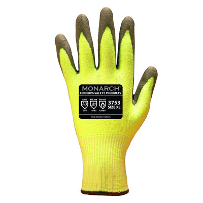 Cordova Monarch Hi-Vis Green Taeki 5 Gloves Cut 3