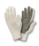 Cordova String Knit Glove, PVC Dots 1 side