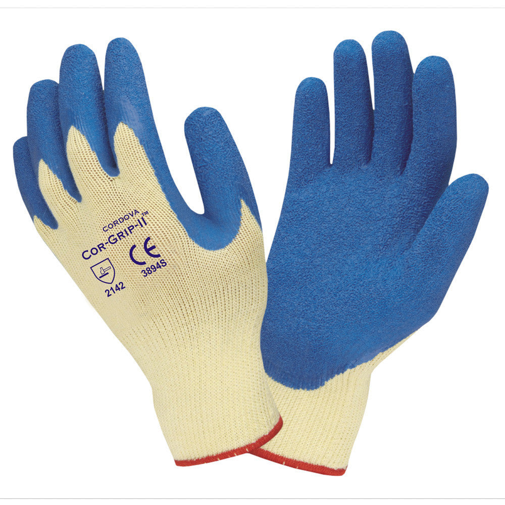 Cordova Cor-Grip, Premium Blue Latex Dipped Gloves
