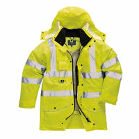 Portwest Hi-Vis 7-1 Traffic Jacket, Yellow