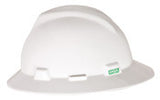 MSA V-Gard Full Brim Hard Hat - White