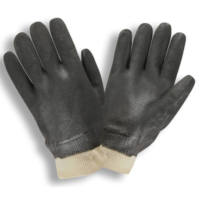 Cordova PVC Dipped Glove, Blk, Knit Wrist
