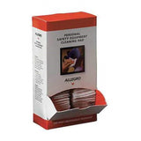 Allegro Personal Respiratory Cleaning Pads,w/alcohol 100/box