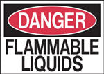 Danger Flammable Liquids Sign