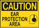 Caution Ear Protection Area Sign