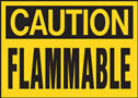 Caution Flammable Sign