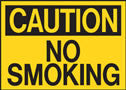 Caution No Smoking Sign