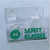 Radnor® 64051400 Clear 3" X 9" X 6" Acrylic Hinged Cover Safety Glass Dispenser