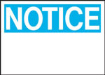 Notice-Blank Sign