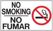 Dual Language No Smoking Sign