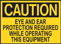 Caution Eye & Ear Prot. Req.