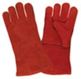 Leather Welding Glove, Red, (XL)