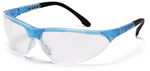 Pyramex Rendezvous Crystal Blue Frame Clear Safety Glasses Dozen