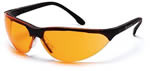 Pyramex Rendezvous Black Frame Orange Safety Glasses