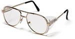 Pyramex Pathfinder Gold Metal Frame Clear Lens