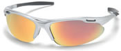 Pyramex Avante Silver Frame/Ice Orange Mirror Lens Safety Glasse