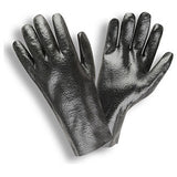 Cordova 5012R Black Single Dipped 12-inch PVC Gloves 12 pair