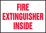 Fire Extinguisher Inside Label- 3.5X5 - 5 Pack-  LFXG440VSP